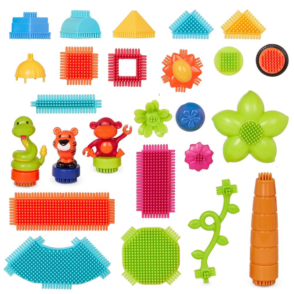 Bristle Blocks - Seau aventure à la jungle (128 pièces)