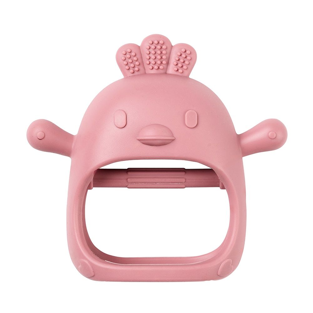 Nattou - Gant de dentition en silicone / Rose