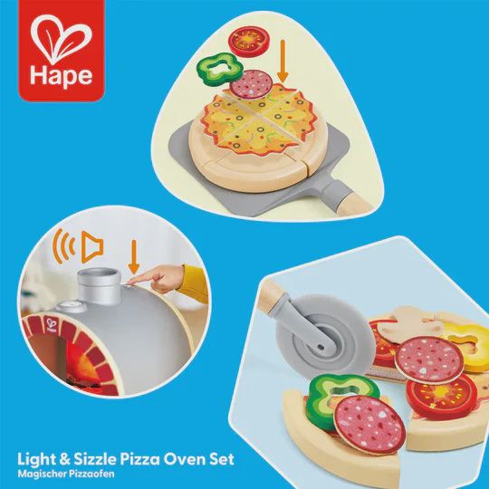 Ensemble four à pizza Hape Light &amp; Sizzle