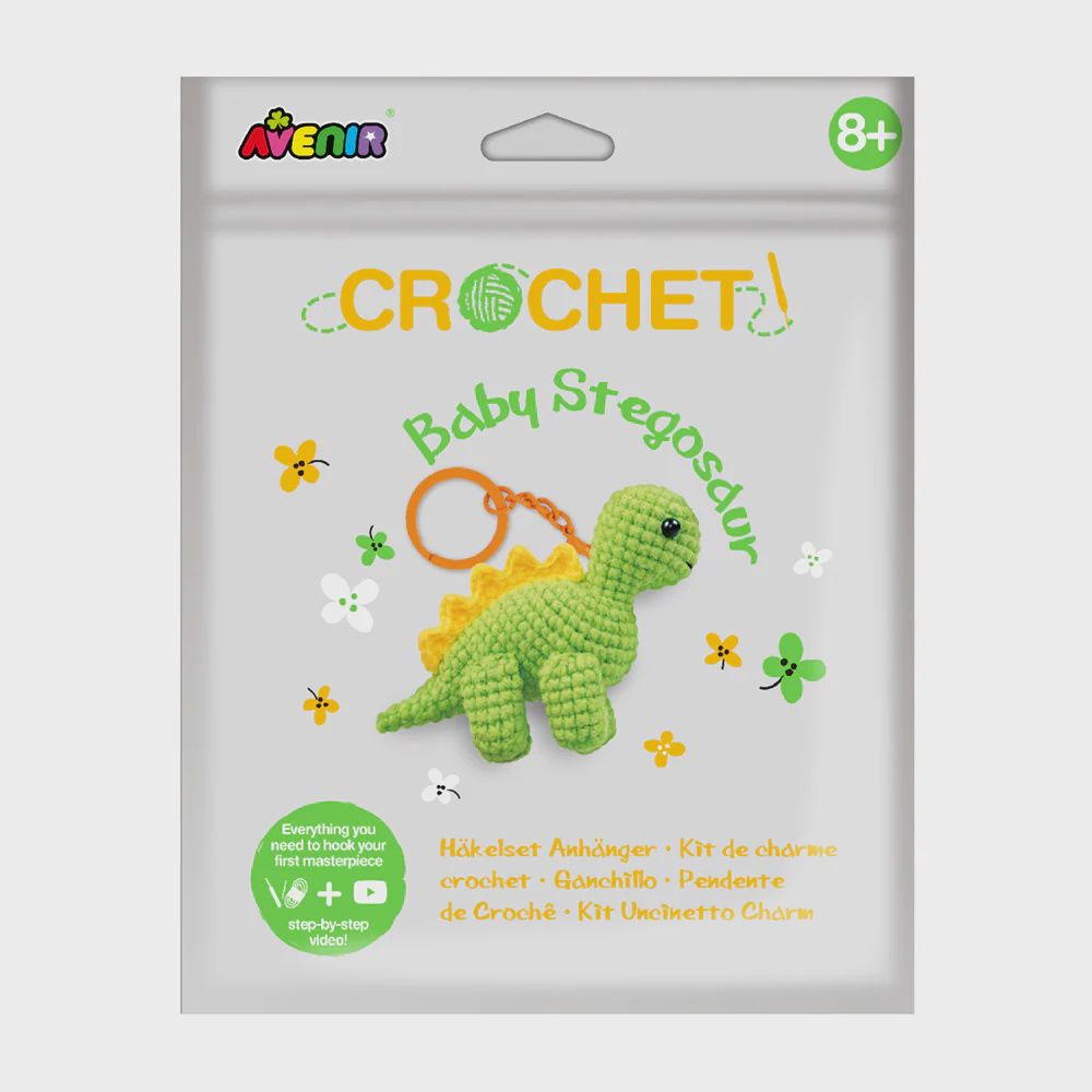 Porte-clés au crochet / Bébé stégosaure