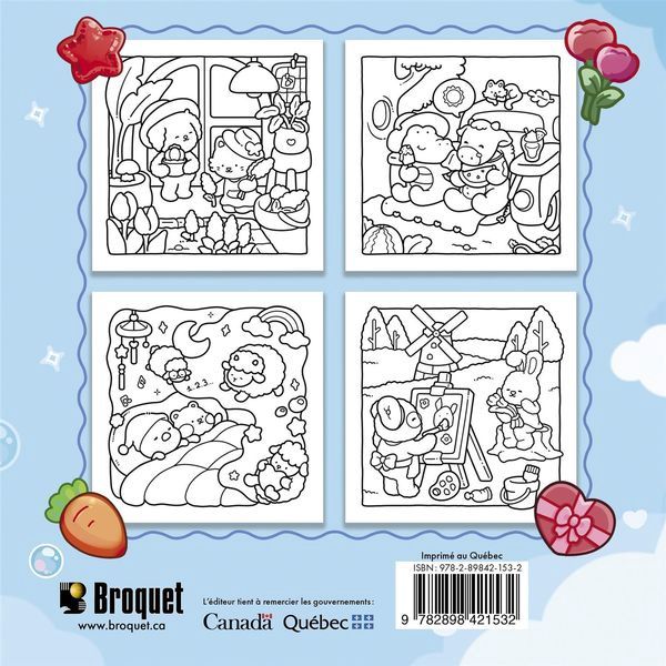 Amour cozy - Coloriage cozy réconfortant