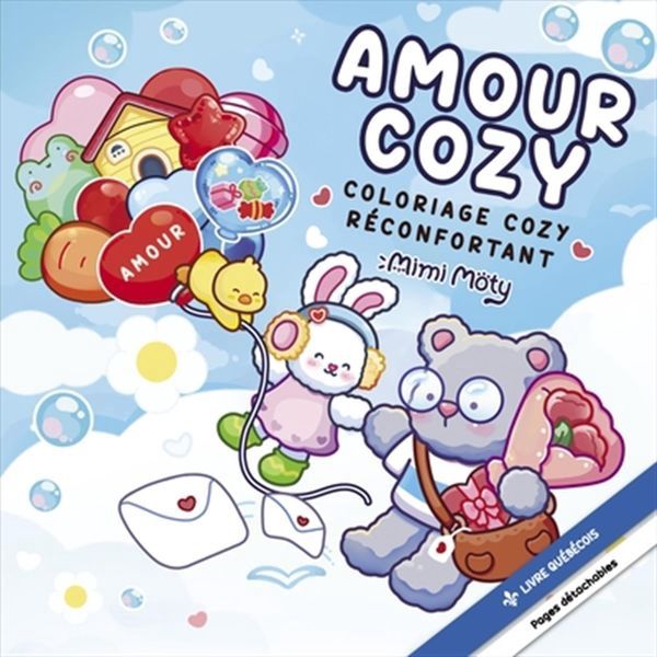 Amour cozy - Coloriage cozy réconfortant