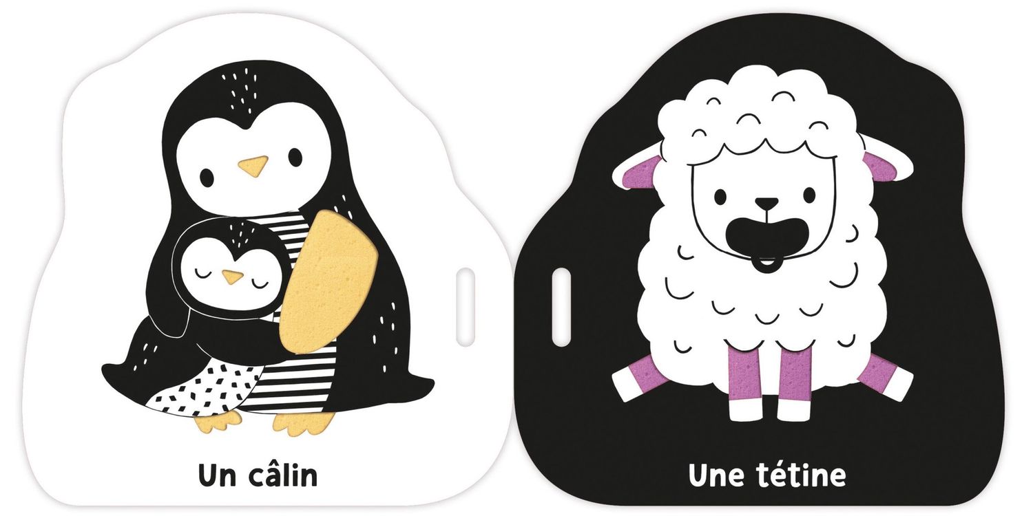 Mon premier livre poussette en noir et blanc / premiers mots