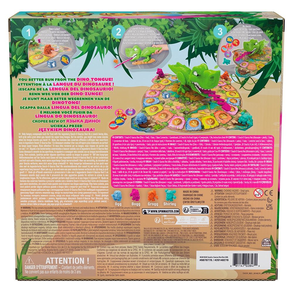 Jeu Snack-O-Saurus Rex / Version multilingue