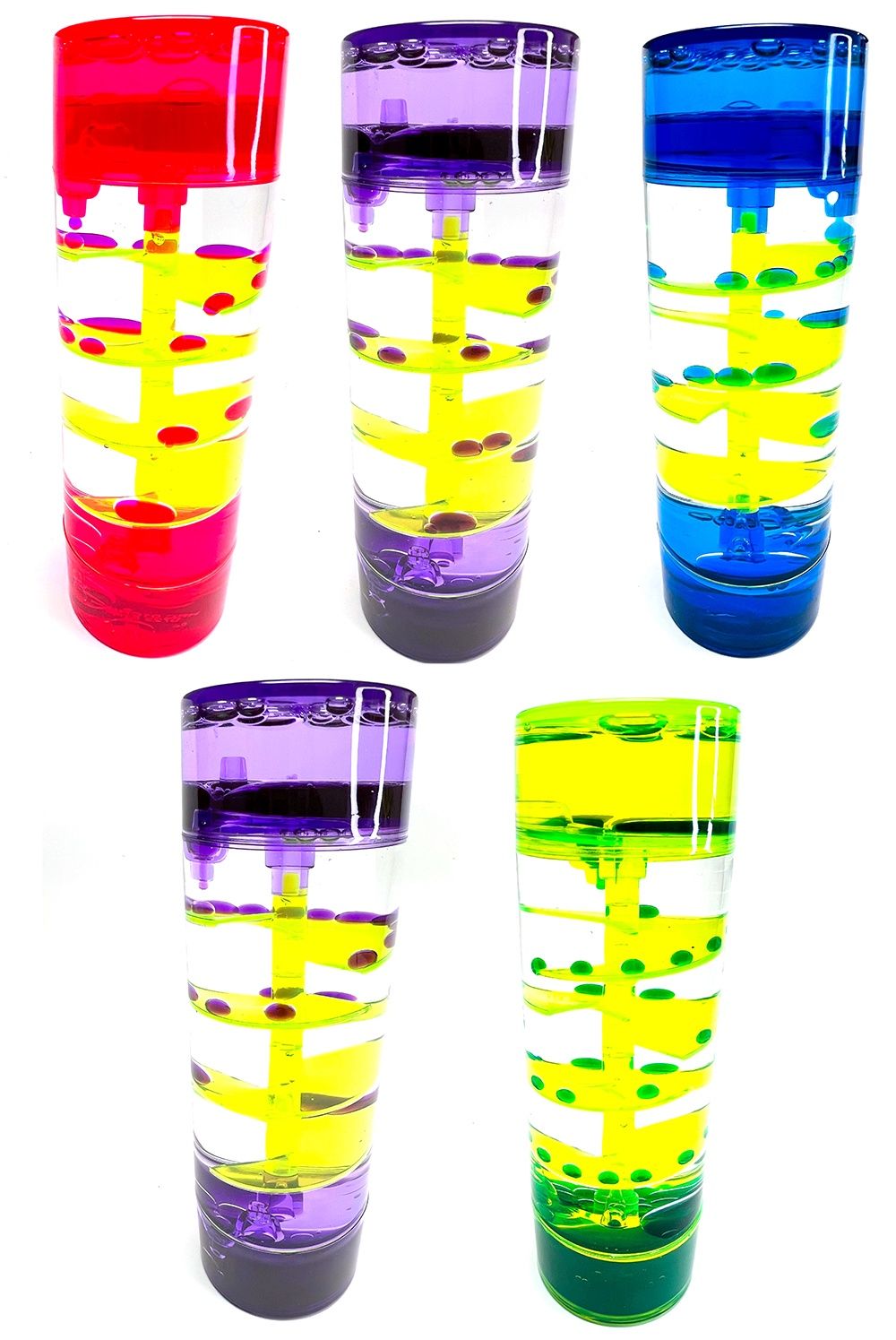 Sablier liquide en spiral