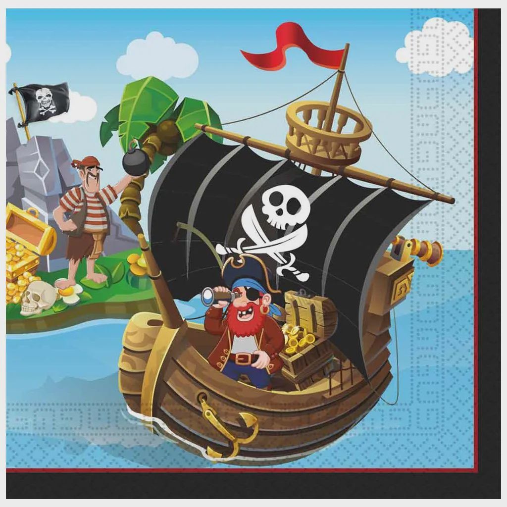 Grande serviette de table / Pirates