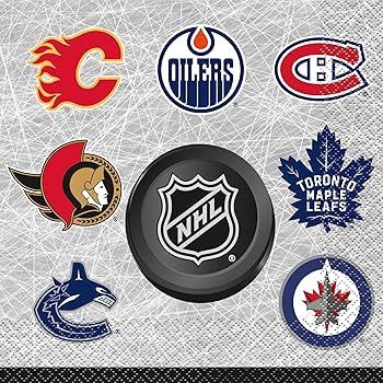 Grande serviette de table / NHL hockey