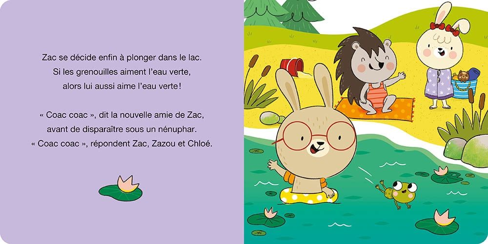 Zac et Zazou au lac des grenouillles