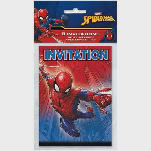 Carte d'invitation avec enveloppe / Spider-man