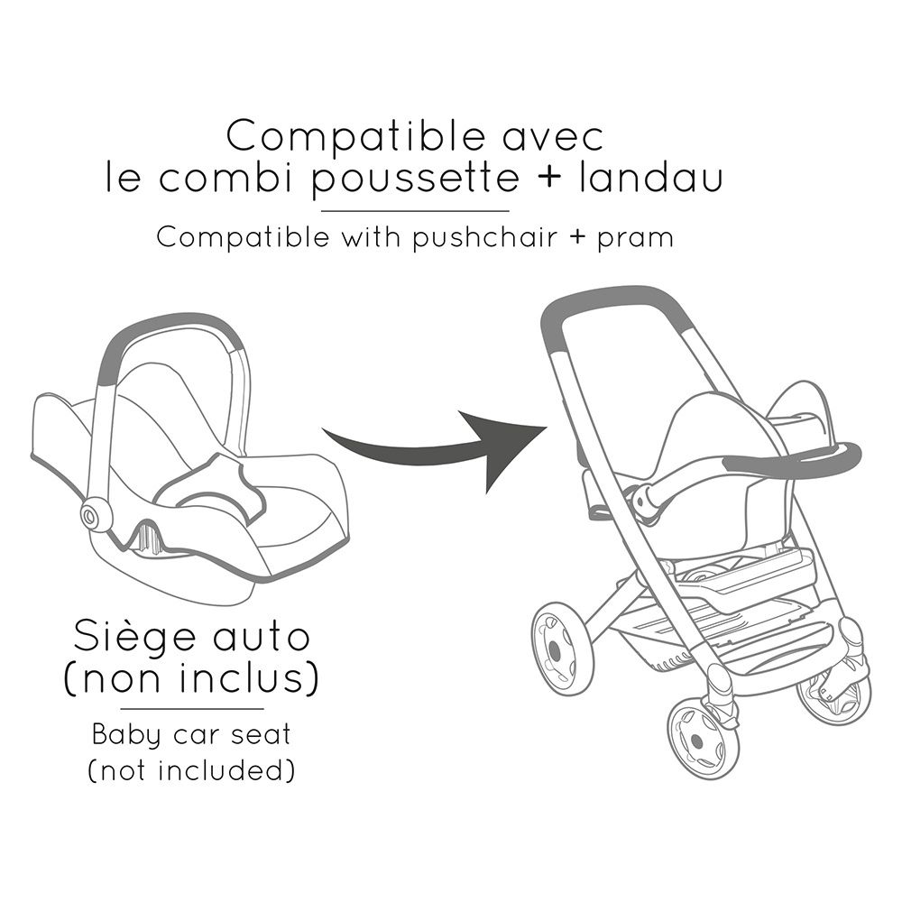 Maxi Cosi - Poussette landau 3-en-1 Rose