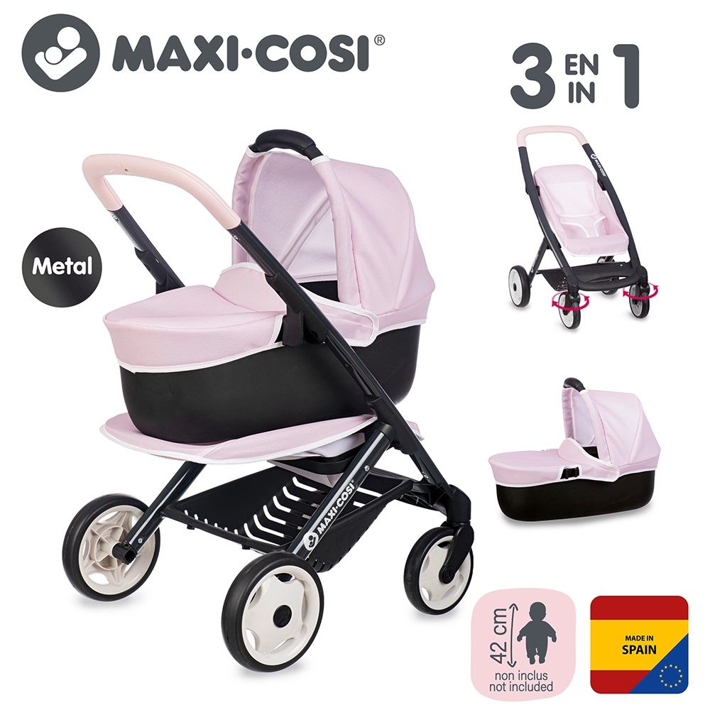 Maxi Cosi - Poussette landau 3-en-1 Rose