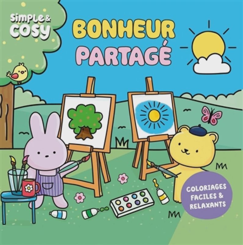 Bonheur partagé / coloriages faciles &amp; relaxants