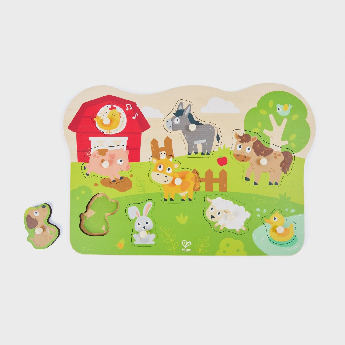 Casse-tête bois Animaux de la ferme Hape