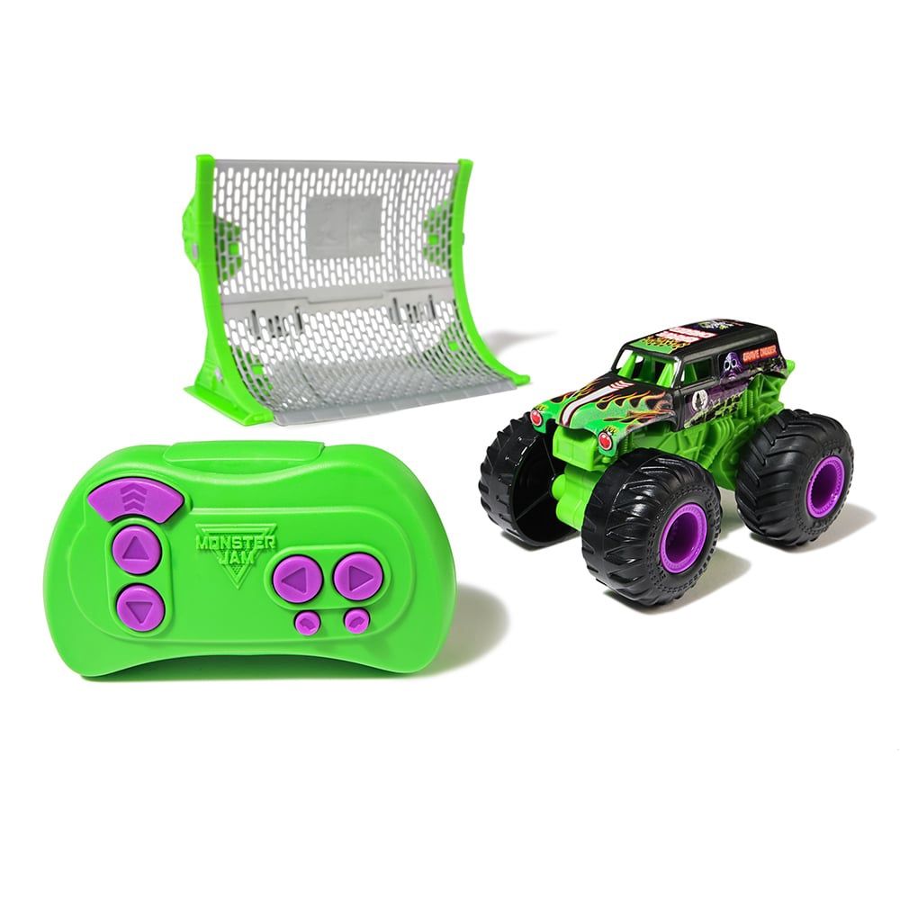 Monster Jam - Camion monstre Grave Digger à l'échelle 1:64 avec télécommande