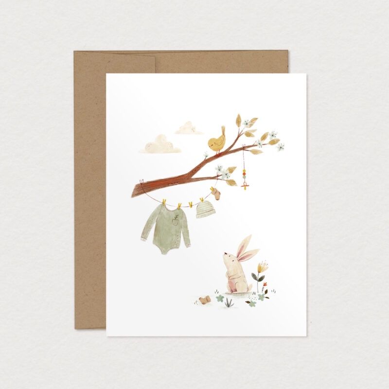 Carte de souhaits – Douce attente