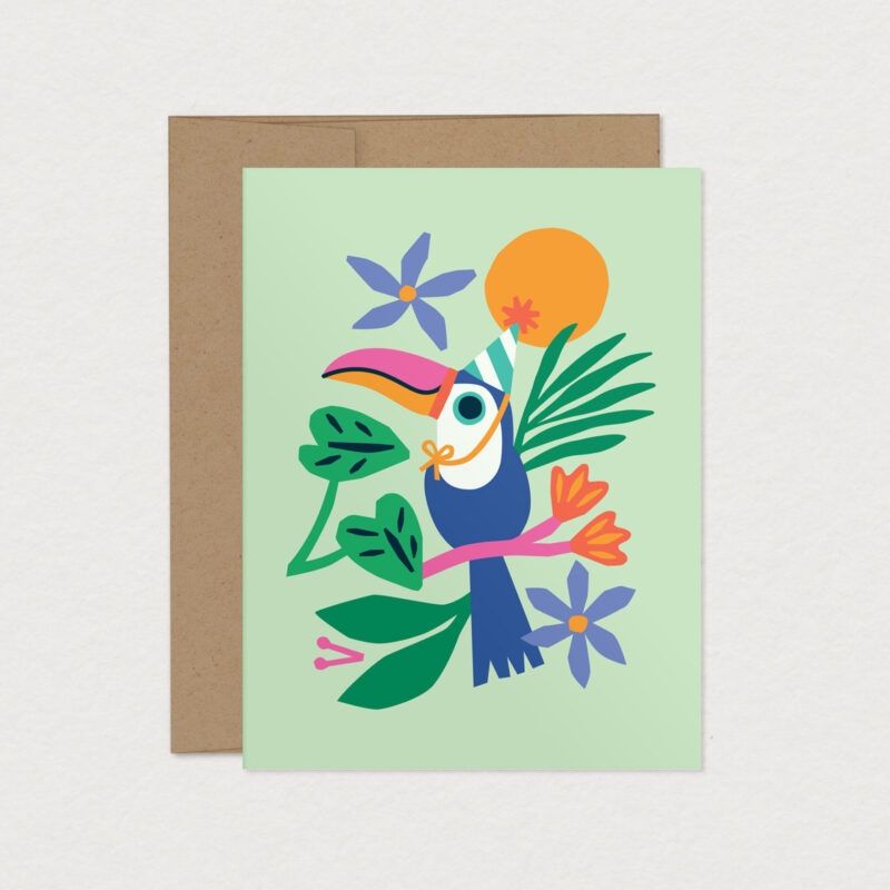 Carte de souhaits – Toucan
