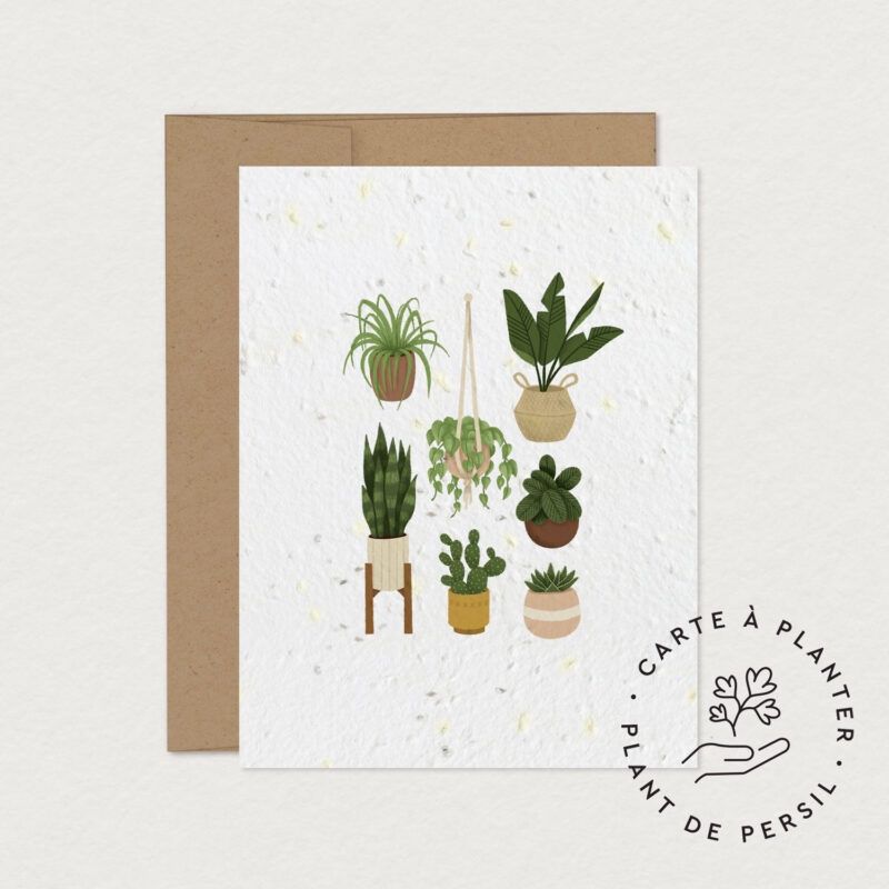 Carte de souhaits – Pouce vert (à planter)
