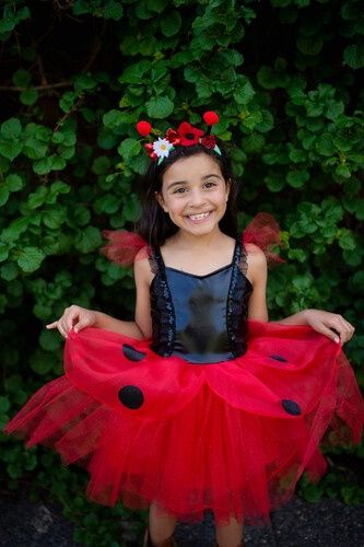Costume Robe Coccinelle avec bandeau, grandeur 3-4