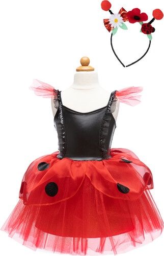 Costume Robe Coccinelle avec bandeau, grandeur 5-6