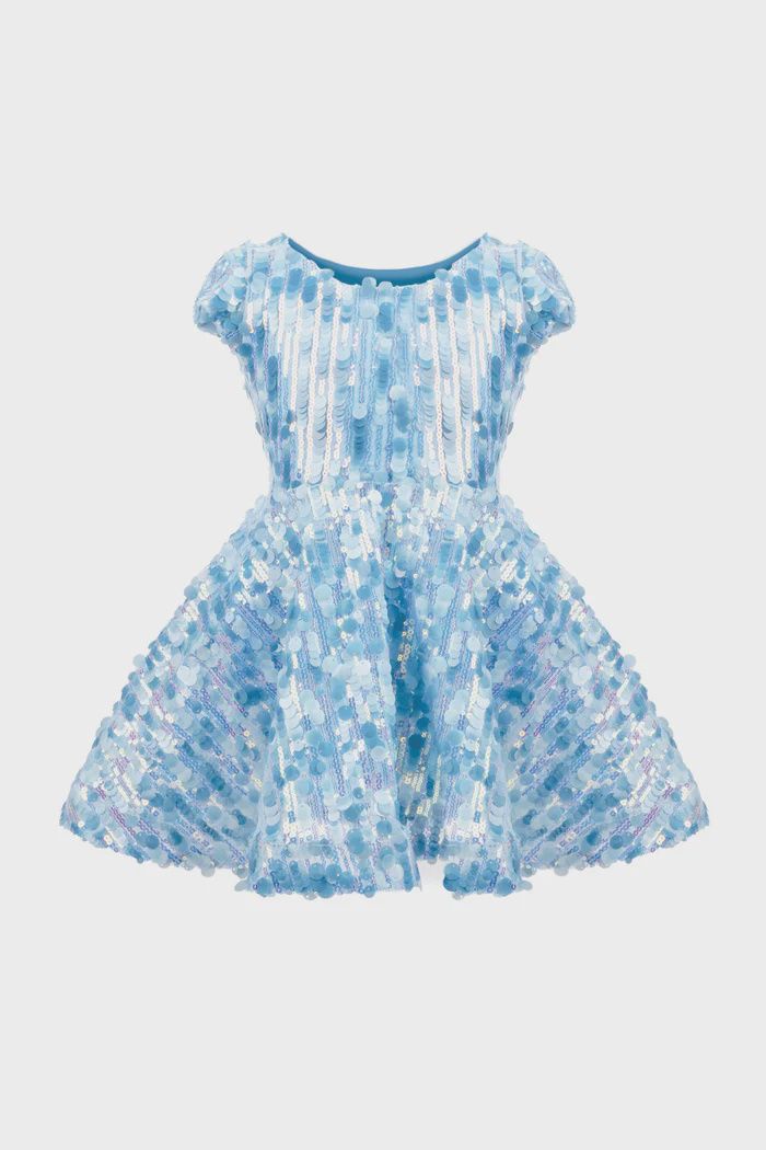 Robe de reine de concert à paillettes