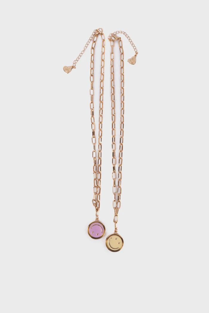 Collier Boutique Chic "All Smiles Spinner", 2 styles assortis