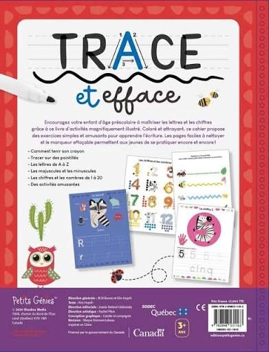 Trace et efface(ABC et 123)