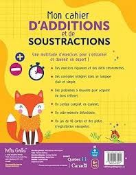 Mon cahier d'additions et soustractions