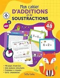 Mon cahier d'additions et soustractions