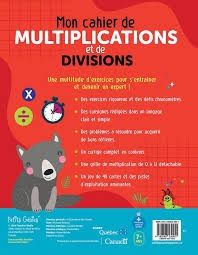 Mon cahier de multiplications et de divisions