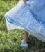 Talons hauts bleus de diva danseuse