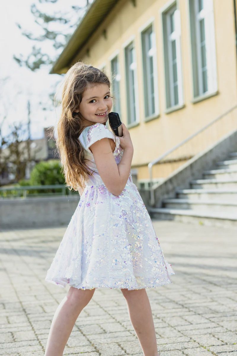 Robe de reine de concert à paillettes 7-8