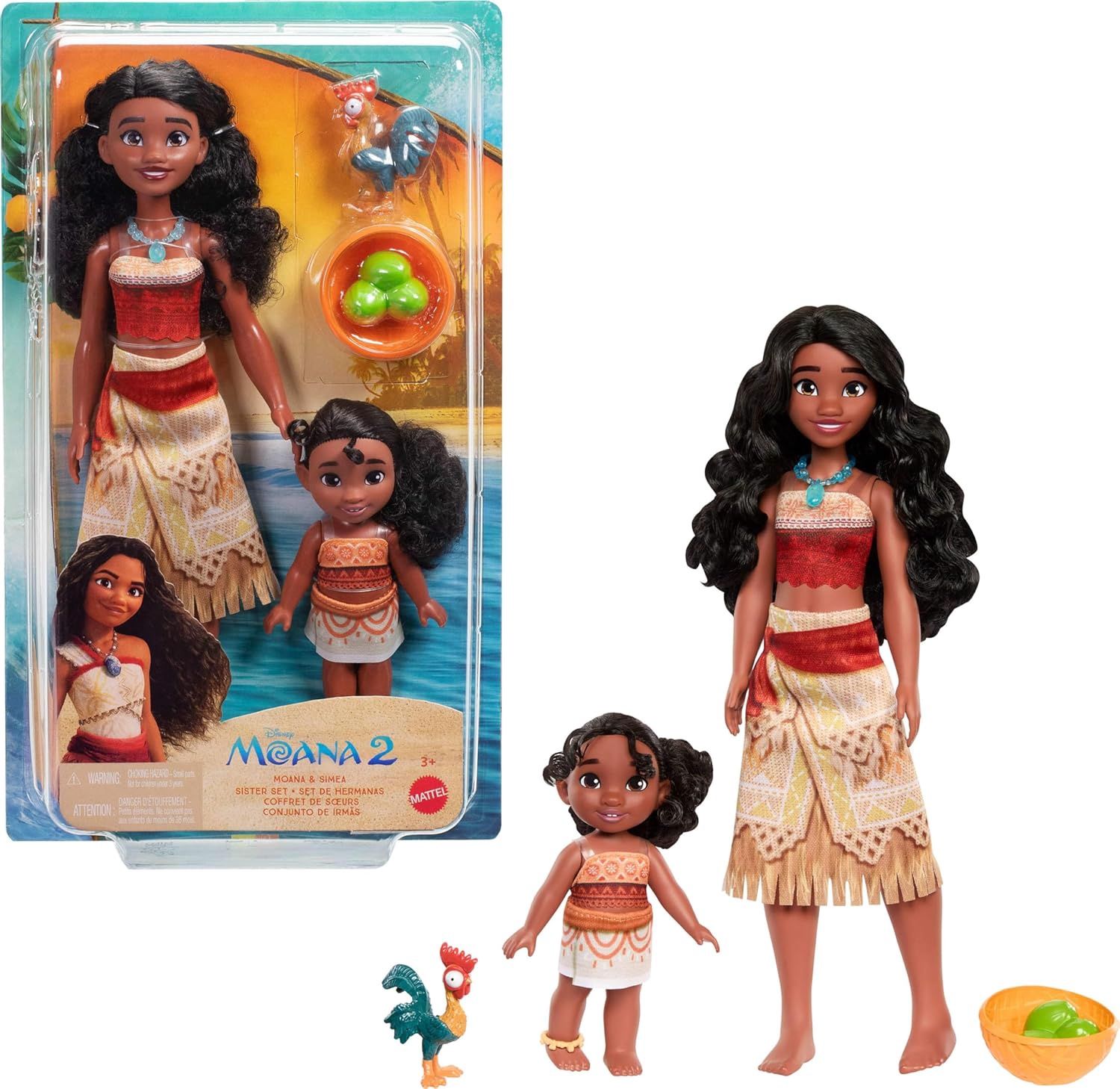Disney Moana 2 Ensemble sœur Moana et Simea