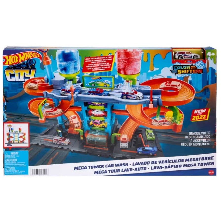 Station de lavage auto Hot Wheels Mega Tower