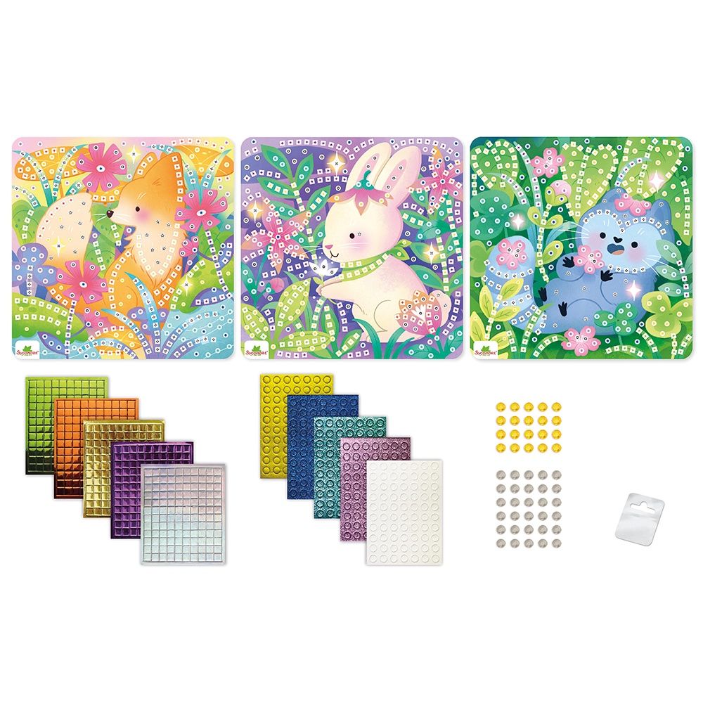Stick'N Fun - 3 Mosaïques / Animaux doux