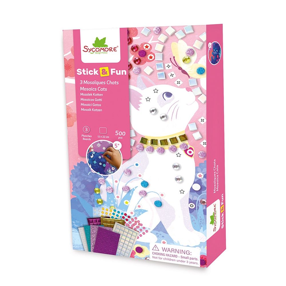 Stick'N Fun - 3 Mini Mosaïques / Chats