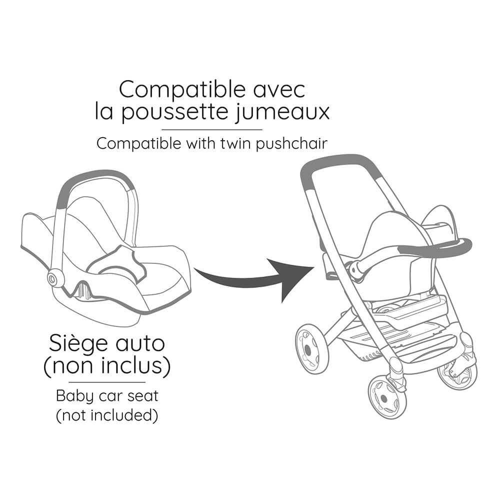 Maxi Cosi - Poussette Jumeaux / Beige