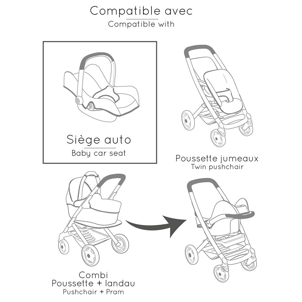Maxi Cosi - Chaise haute et siège / Beige