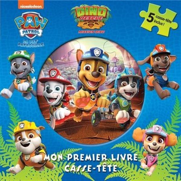Mission dino - La Pat' Patrouille - Mon premier livre casse-tête