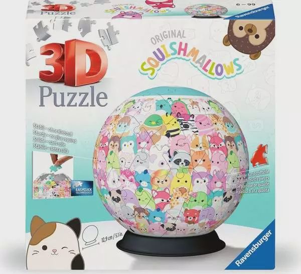 Puzzle 3D 72 pièces - Squishmallows - Boule puzzle