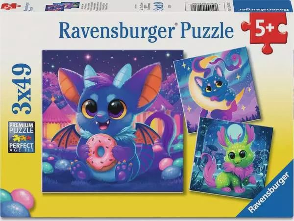 Puzzle 3x49 pièces - Petits Démons