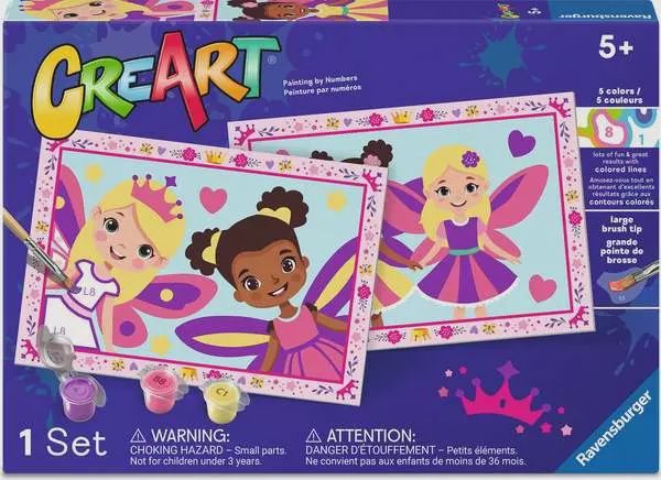 CreArt, Peinture par numéros Junior - Princesses fées