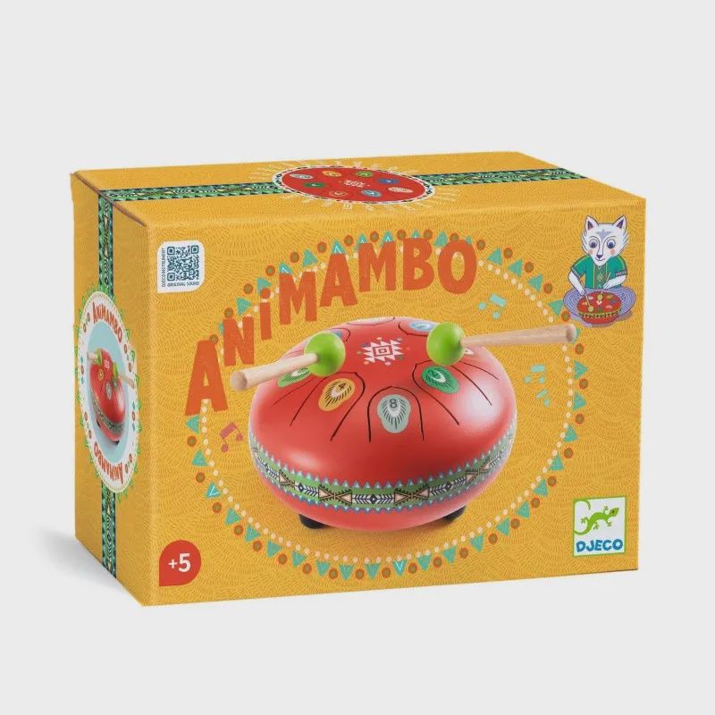 Animambo / Tambour a languettes rouge - 8 notes