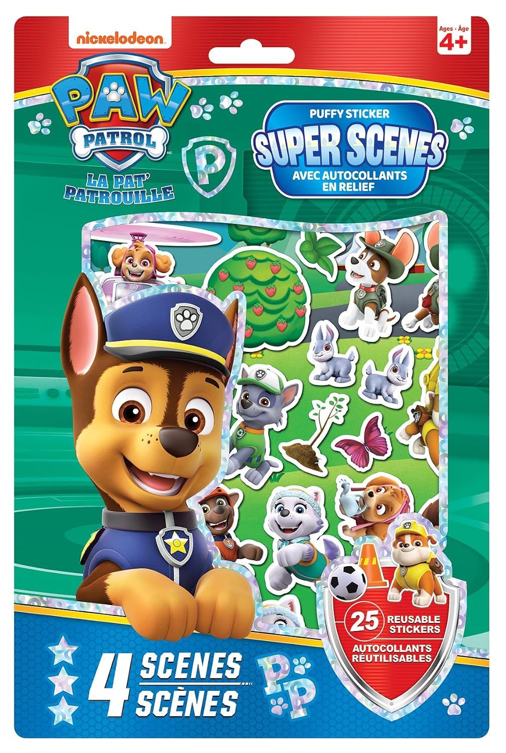 Pat 'patrouille (garçons) - Super scenes avec autocollants en relief