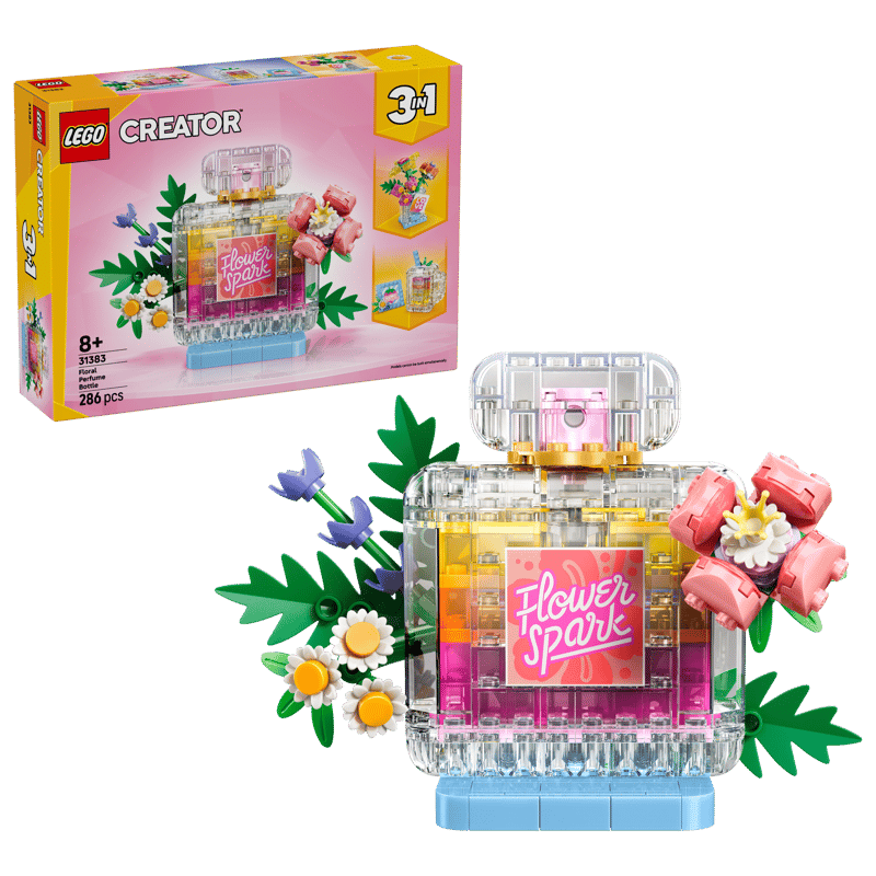 31383 / Creator - Bouteille de parfum au décor floral