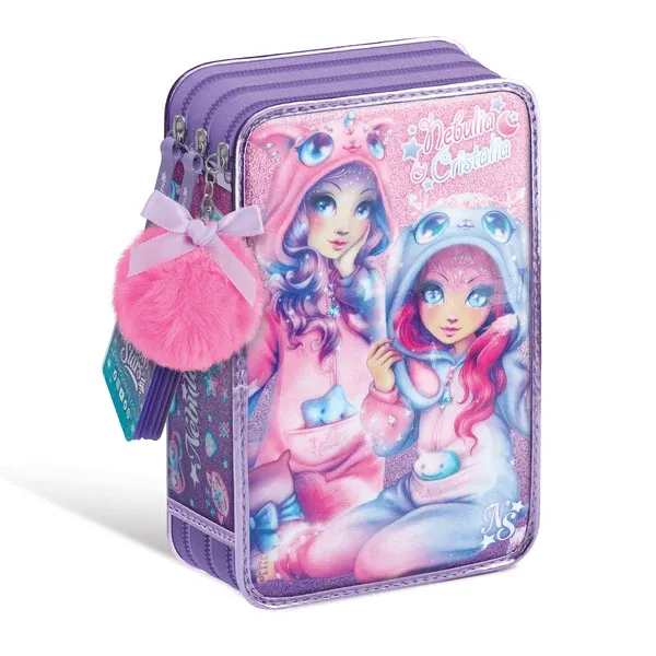Trousse à crayons 3 volets / Party Pyjama - Nebulia &amp; Cristalia