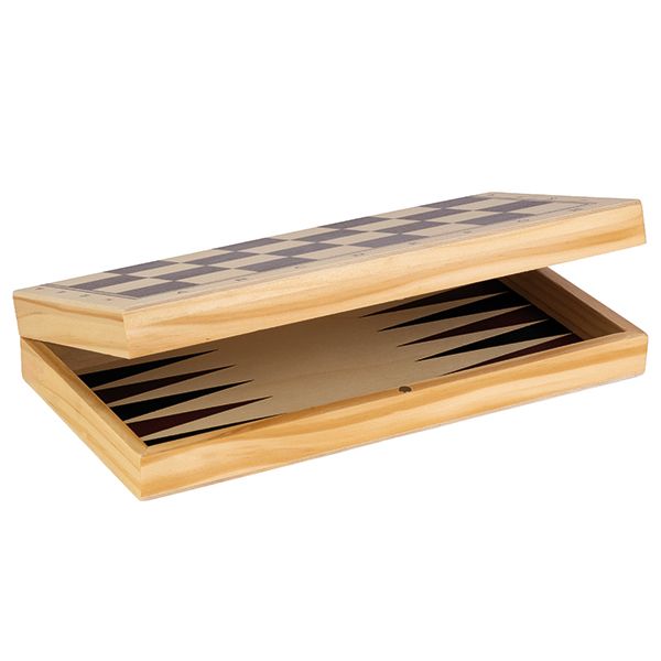 Ensemble de jeux 3 en 1 / Échecs - Dames - Backgammon