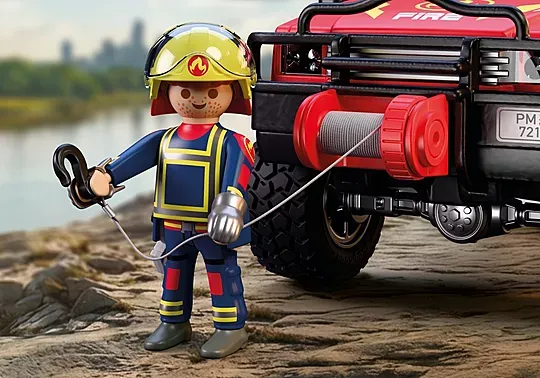 72194 / Pick-up de pompiers &amp; 2 personnages