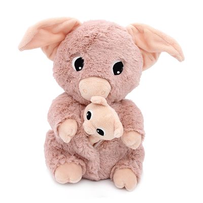 Barbekiou le cochon maman et son bébé / Rose