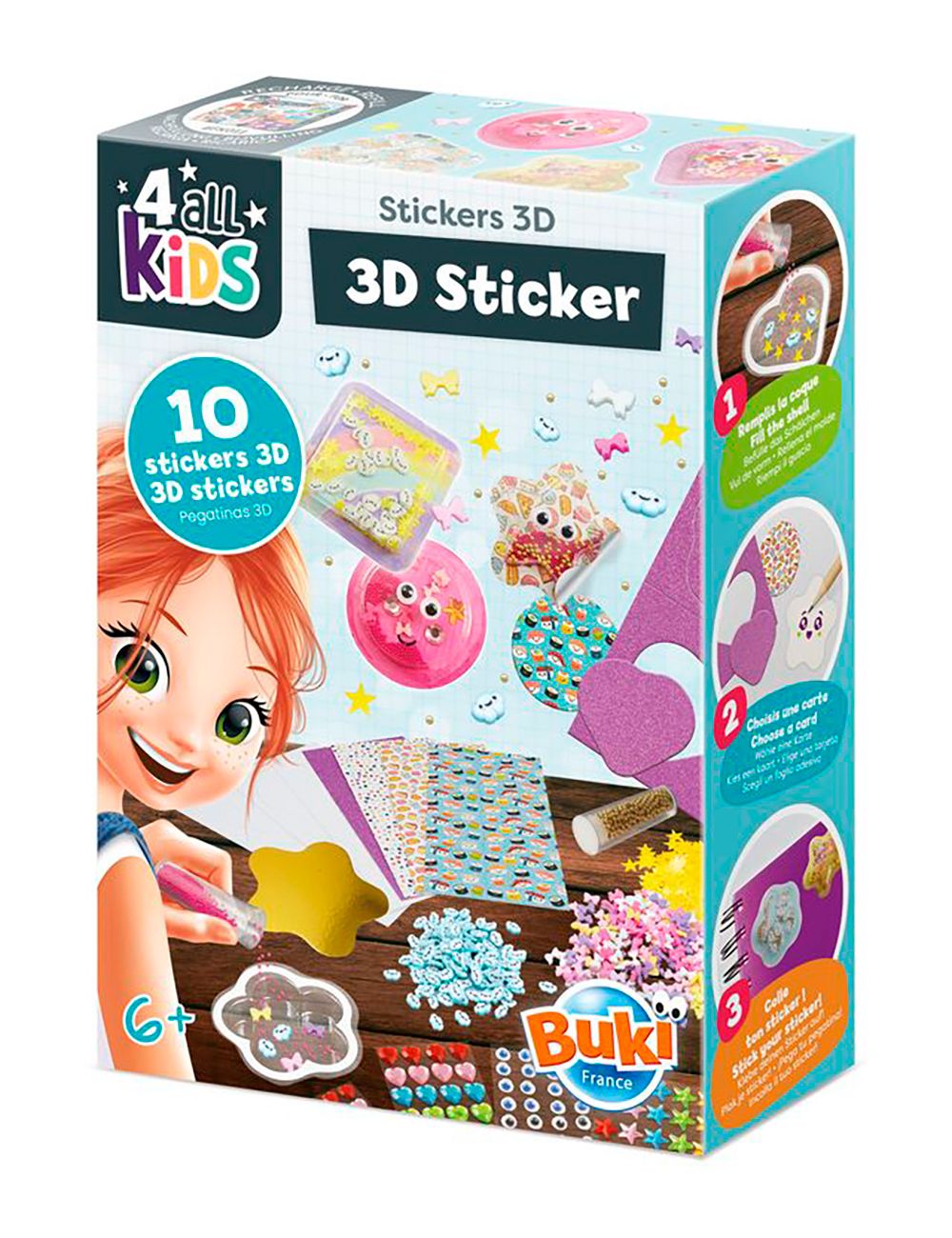 Buki France 4 all Kids - Stickers 3D Kawaii