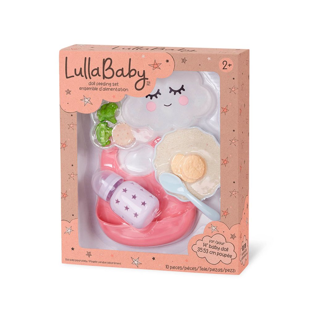 LullaBaby - Ensemble d'accessoires pour le repas de poupée de 35 cm
